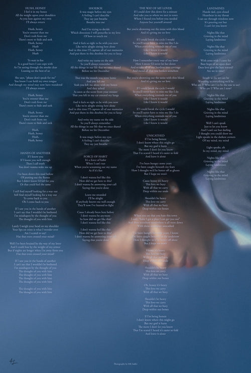 Shoebox – Standard Edition Lyric Poster (24" x 36")
